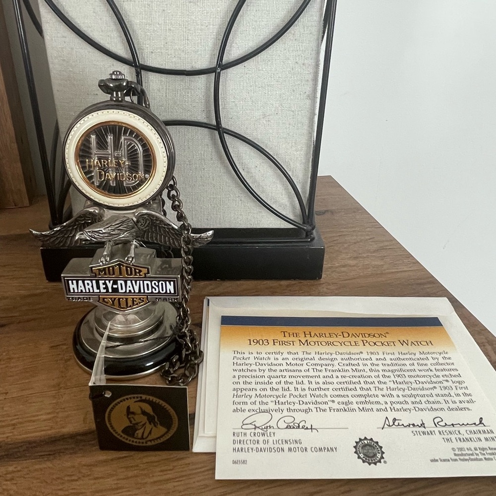 The Franklin Mint Harley-Davidson Pocket Watch